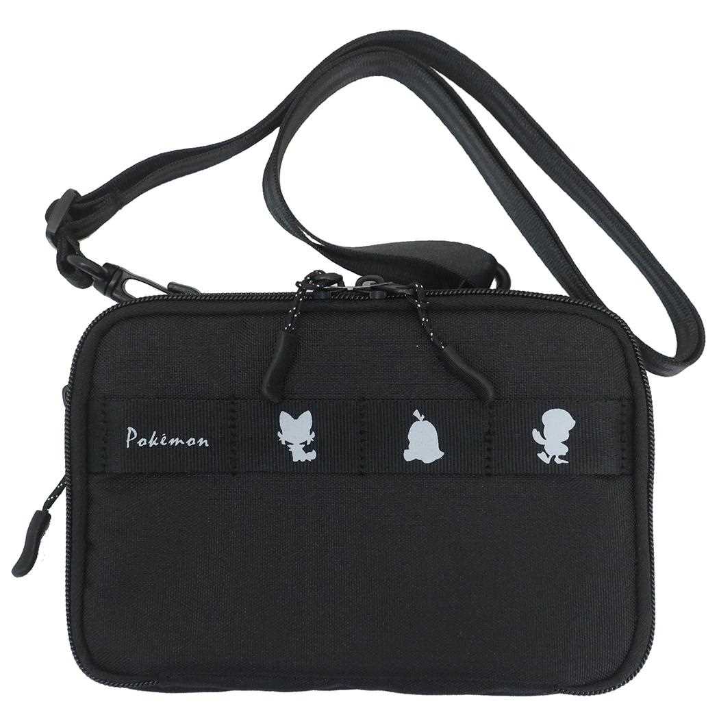 【タブレット端末アクセ】ポケットモンスター 2wayフラットマルチケース クロ ポケモン集合