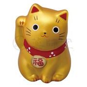 【新登場！やきものの街、瀬戸市発祥のブランド！薬師窯！】錦彩福おいで招き猫(小・金)