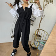 2025年INS 春夏新作　ファッション 気質 体型カバー ハイウエスト  オールインワン/サロペット