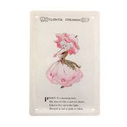 メタルポストカード フラワーチルドレン ピオニー　レター/手紙/ハガキ/贈り物