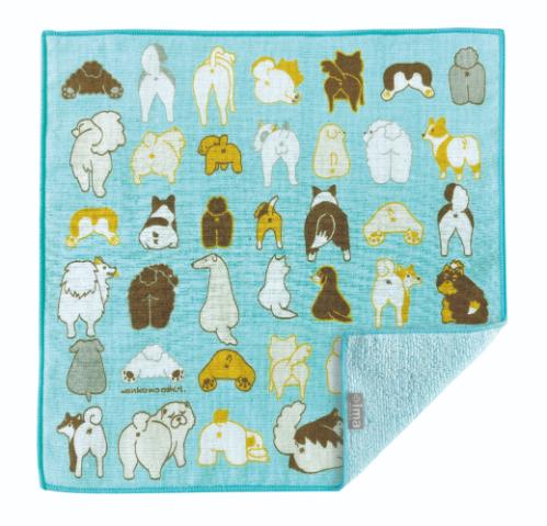 日本製 +ima 今治生まれの ハンカチ わんこのおしり TIO-5138 | 卸売