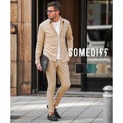 【2025年春の新作】楊柳 リゾート 長袖or7分袖シャツ+スキニーパンツ 2点セットアップ／SOMEDIFF