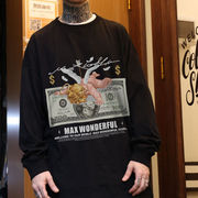 メンズファッション ラウンドネック 長袖 Tシャツ 男女兼用 ストリート系トップス 春夏 2025新作★全6色