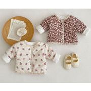 2026冬新作 韓国風ベビー ベビー 中綿キルト加厚 長袖 カーディガン アウター 66-100cm