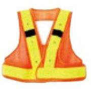 フルハーネスベストLED 反射テープ：蛍光イエロー/生地：蛍光オレンジ FHV-EOY