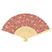 【ご紹介します！夏の必需品！桜と兎がかわいい！ Ripple  レディース布扇子 ２０ｃｍ】桜うさぎ ピンク