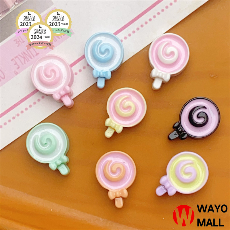 新入荷 ロリポップ デコパーツ樹脂 DIY素材 貼り付けパーツ デコ素材 手芸材料 アクセサリーパーツ