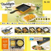 DL-03 IH対応 Dandelypan（ダンデライパン)スクエア 22×19cm 蓋付き 161490 70