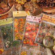 四季 春夏秋冬 大自然 植物 ボタニカル シール ステッカー デコレーション シール帳 シールブック
