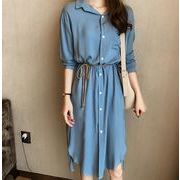 レディーストップス・秋冬薄い・長袖のワンピース・上着・新作・Tシャツ