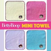 ベティ ブープ ミニ タオル 刺繍入り BETTY BOOP MINI TOWEL