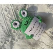 ぬいぐるみ 人形  かぎ針編み ドール ハンドメイド かわいい 動物 ホームデコレーション カエル