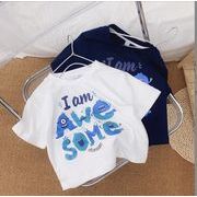 超人気韓国風子供服　夏半袖Tシャツ　　赤ちゃん Tシャツ，ファッションTシャツ★73-130