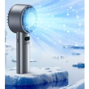 最新 ハンディファン 携帯扇風機 100段階風量 冷却プレート 5200mAh