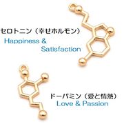 アンティークパーツ/オリジナル/化学分子チャーム（楽しい/幸せ）/トレンドパーツ/店内全商品当日出荷