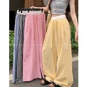 ボトムス ズボン パンツ ワイドパンツ チェック柄