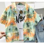 2025春夏新作 韓国風子供服 トップス 半袖 プリント シャツ ブラウス コート アウター 子ども服