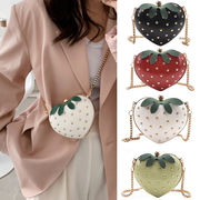 可愛い 人気  いちごバッグ PUレザーショルダーバッグ  レディース バッグ 斜め掛けバッグ いちごの雑貨