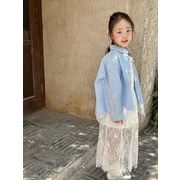 2025新作 韓国子供服 ベビー服  キッズ女の子長袖シャツ+チョッキ+スカート 分けて販売90cm-150cm