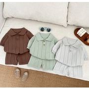 ベビー 男の子 夏 2点セット（半袖ボディ＋半ズボン）73-110cm 通気性良い 肌ざわり優しい 洗濯可
