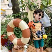 【速乾】男児 水着 トップス+ボトム セット 通気性良い 保育園プール用 90-140cm