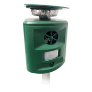 SaiEL ソーラー充電式 360度害獣撃退器 超音波で撃退/死角なし/太陽光発電/地面に