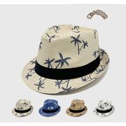 人気　メンズ帽子　日除け帽　日焼け止め　麦わら帽子　旅行ハット　4色展開