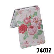 コンパクトミラー（レクタングル）等倍＆拡大2 倍　74012　手鏡　鏡　ミラー　お土産　JAPAN　日本