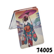 コンパクトミラー（レクタングル）等倍＆拡大2 倍（舞子傘）　手鏡　鏡　ミラー　お土産　JAPAN　日本