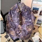 トップス  メンズ シャツ 長袖 カジュアルシャツ 総柄