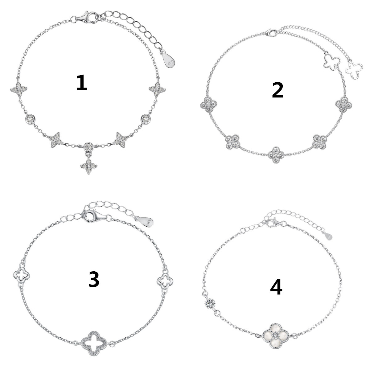 ブレスレット 四葉 クローバー レディース シンプル チェーン アジャスター アクセサリー 誕生日プレゼント | 卸売・  問屋・仕入れの専門サイト【NETSEA】