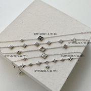 ブレスレット 四葉 クローバー レディース シンプル チェーン アジャスター アクセサリー 誕生日プレゼント