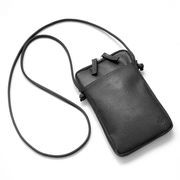 MOMO　牛革エンボス加工　大流行　ちょっとしたお出掛けに便利　ミニショルダーバッグ　AN-7162　BK