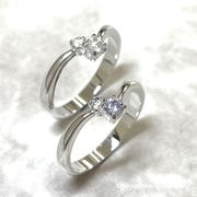 【日本製】シルバーリング☆大きいキュービックジルコニア☆/SR-3973