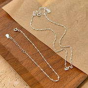 シルバーチェーンネックレス ブレスレット S925 シルバーアクセサリー アレルギー対応 おしゃれ