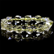 高品質 約9mm リビアングラス 隕石 ブレスレット Libyan desert glass