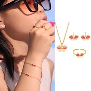 サージカルステンレスブレスレット　ネックレス　指輪　ピアス　アクセサリー　18kコーティング