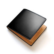 RED　CROW　馬革　バッファローレザー　男女兼用　マルチショートウォレット　MH-911　黒