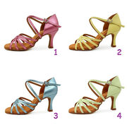 ベリーダンス 社交ダンス ダンスシューズ ラテンダンス レディース 少女 ダンス靴 練習靴 7.5cmヒール