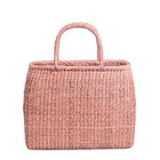 網代編み　内布付き　山葡萄かごバッグ　籠バッグ　手作り　天然素材