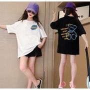 2025年新作　キッズ服　CWML　 韓国風　Tシャツ　トップス★90-170CM　２色