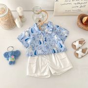 「2025」子供服★トップス★ワイシャツ★ズボン★韓国風子供服★2色73cm～100cm