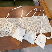 サコッシュ　韓国ファッション　春夏　デザイン　かわいい　ミニーバッグ　水玉