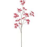 【造花】フレキシブルモミジブランチ　レッド