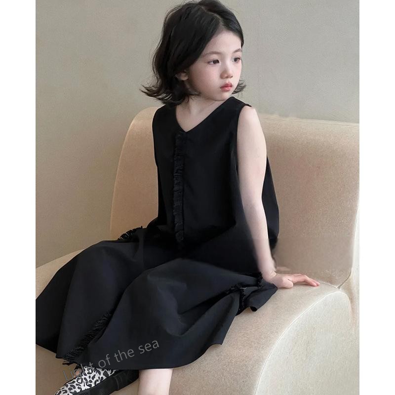 韓国子供服 ベビー服 キッズ 女の子袖なしワンピース110cm-160cm
