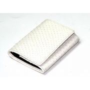 RED　CROW　ダイヤモンドパイソン　牛革　日本製　BOX型　コインコンパクトケース　TK-WSNM-B　WH