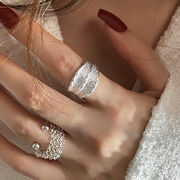 INS大人気 指輪 リング ファッションリング アクセサリー レディース シルバー925 個性 サイズ調整可能