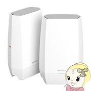 バッファロー Wi-Fi 6E(11ax)対応トライバンドWi-Fiルーター 2401+2401+573Mbps AirStation EasyMeshペ