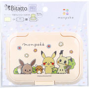 Bitatto(ビタット) 貼ってはがせるウェットシートのフタ モンポケ ピクニック 1個入