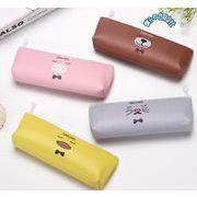 ペンケース 文具収納袋 PU 化粧ポーチ 旅行ポーチ 便利グッズ 小銭入れ 収納バッグ 可愛い 4色展開